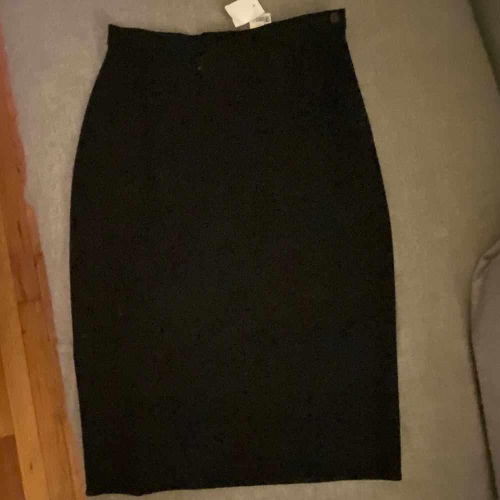 Michael Kira stretch wool tapered skirt